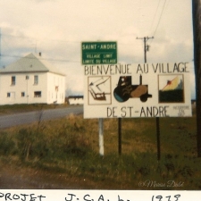 Pancarte Entrée Ouest / Western Entrance Sign 1979